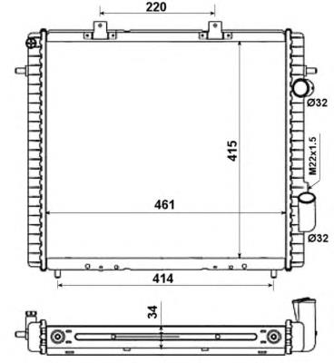 Radiador de esfriamento de motor VALEO 730502 preço, a partir de 90,47 USD