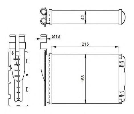 Compre 812154 VALEO Radiador de forno (de aquecedor)