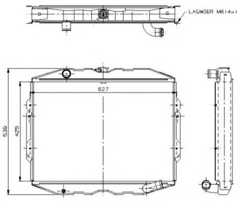 504115 NRF Radiador de esfriamento de motor