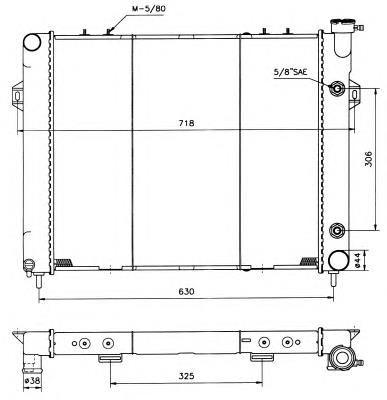Radiador de esfriamento de motor Chrysler 04734104 preço, a partir de 137,34 USD