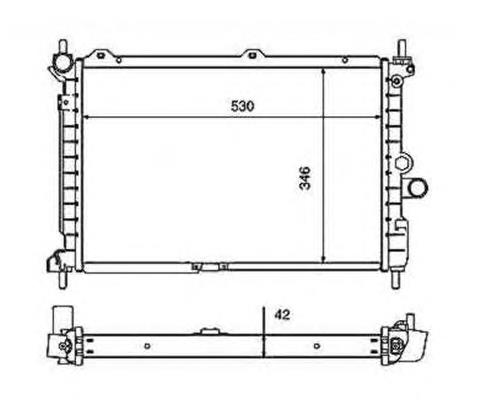 50126 NRF Radiador de esfriamento de motor