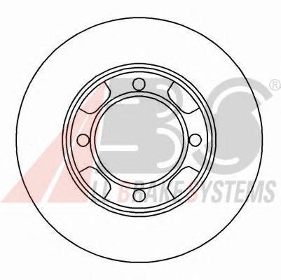 Disco do freio dianteiro MB316676 Mitsubishi