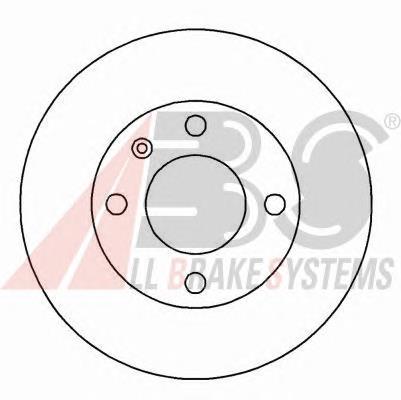 Disco do freio dianteiro 6134505 Ford