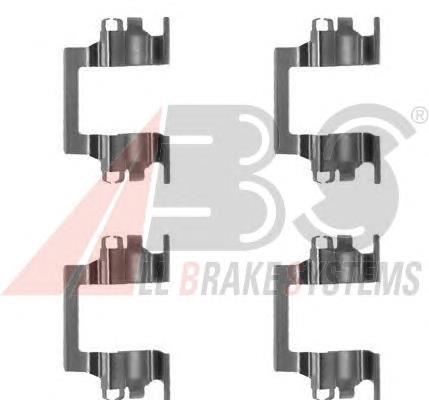  Kit de molas de fixação de sapatas de disco traseiras Isuzu Trooper SUV (1998 - 2004) 