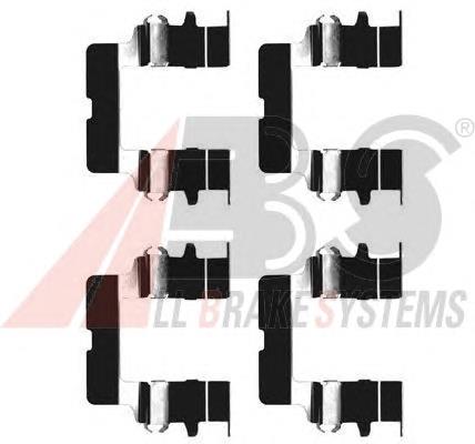 Kit de molas de fixação de sapatas de disco dianteiras MR389597 Mitsubishi