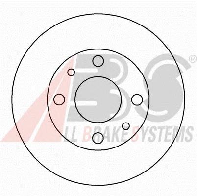 0004385812 Fiat/Alfa/Lancia Disco do freio dianteiro
