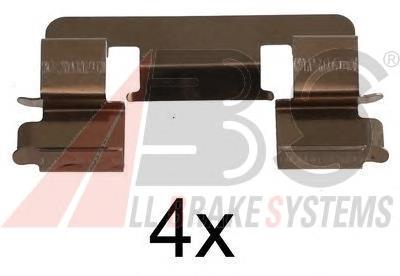 Kit de molas de fixação de sapatas de disco dianteiras 0494702050 Toyota