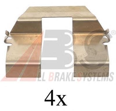 7D0615231A VAG Kit de molas de fixação de sapatas de disco traseiras