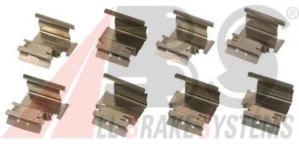1218Q ABS Kit de molas de fixação de sapatas de disco dianteiras