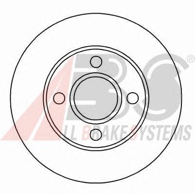 Disco do freio dianteiro 09580910 Brembo