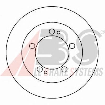 MB587433 Mitsubishi Disco do freio traseiro