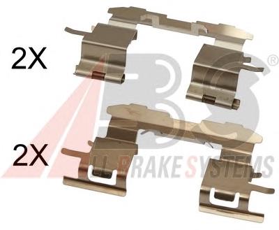 049470D010 Toyota Kit de molas de fixação de sapatas de disco dianteiras