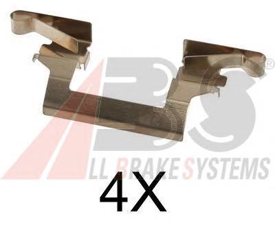 Kit de molas de fixação de sapatas de disco dianteiras para Nissan Pathfinder  R50