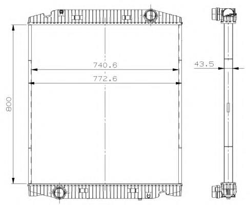 41218266 Iveco Radiador de esfriamento de motor