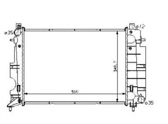 58108 NRF Radiador de esfriamento de motor
