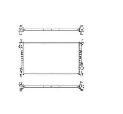 Radiador de esfriamento de motor 54756 NRF