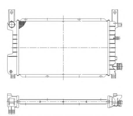 Radiador de esfriamento de motor NRF 55314