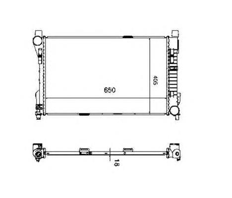 Radiador de esfriamento de motor Mercedes 2035000603 preço, a partir de 105,56 USD