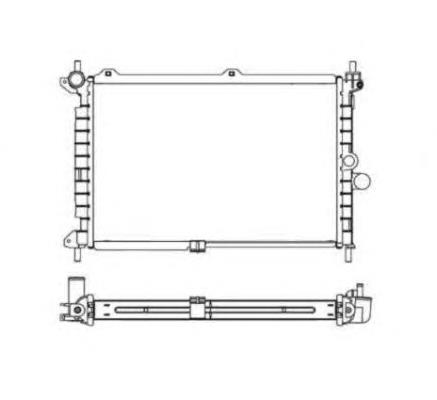 Radiador de esfriamento de motor 55308 NRF