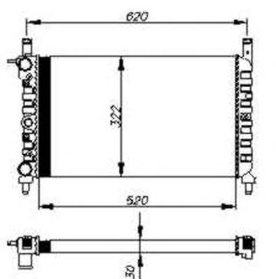3016081 Polcar Radiador de esfriamento de motor