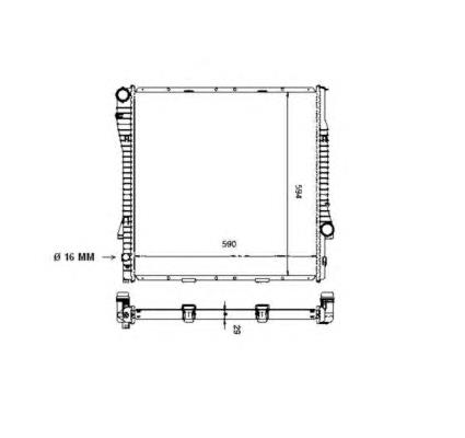 Radiador de esfriamento de motor BMW 7544668 preço, a partir de 107,21 USD
