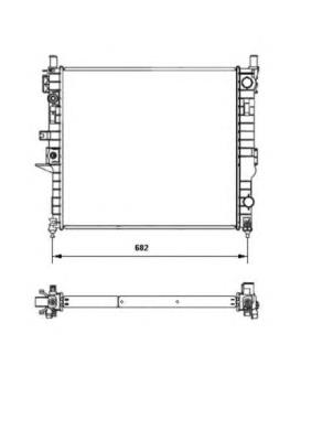 Radiador de esfriamento de motor Mercedes 1635000103 preço, a partir de 160,32 USD