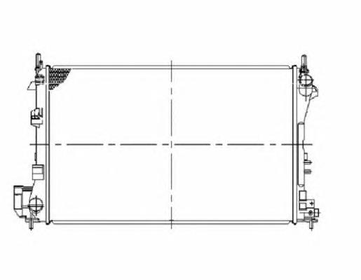 Radiador de esfriamento de motor 58293 NRF