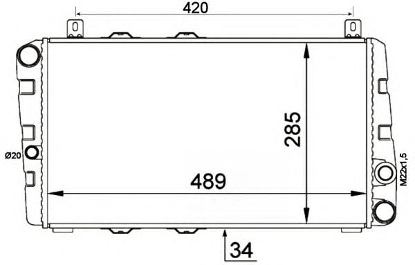 Compre 730375 VALEO Radiador de esfriamento de motor
