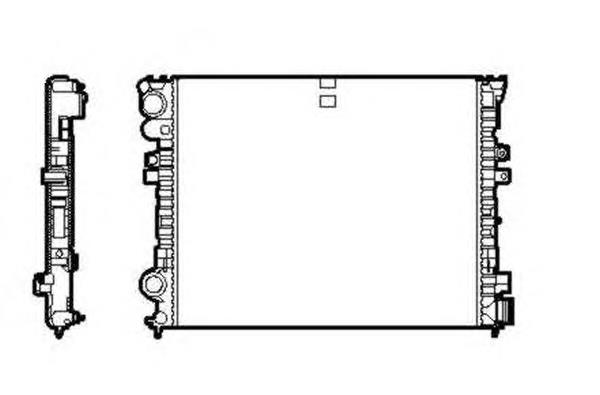 Radiador de esfriamento de motor 58262 NRF