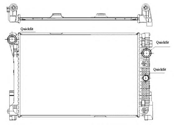 58335 NRF Radiador de esfriamento de motor