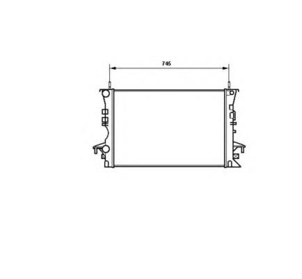 Radiador de esfriamento de motor 58318 NRF