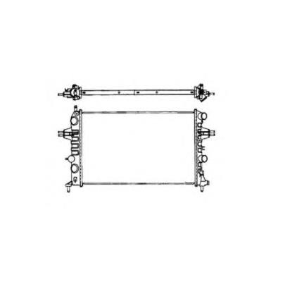 Radiador de esfriamento de motor 550808A1 Polcar