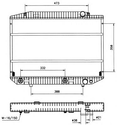 Compre A1265003303 Mercedes Radiador de esfriamento de motor
