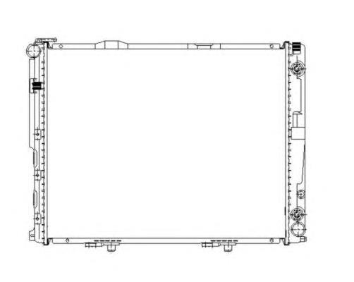 58156 NRF Radiador de esfriamento de motor