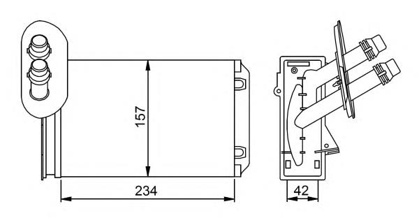 049000N Dasis Radiador de forno (de aquecedor)