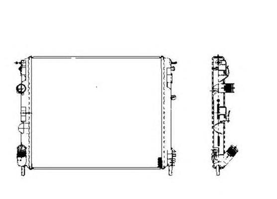 Radiador de esfriamento de motor DRM23015 Denso