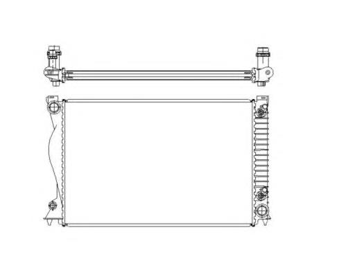 Compre 4F0121251AF VAG Radiador de esfriamento de motor