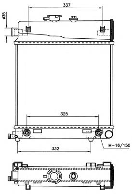 Radiador de esfriamento de motor A2025006103 Mercedes