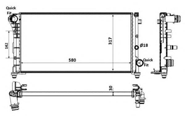 Radiador de esfriamento de motor VALEO 732925 preço, a partir de 95,34 USD