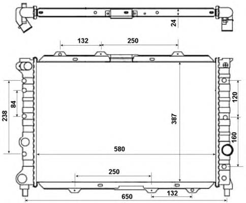 Radiador de esfriamento de motor 79769 Asam