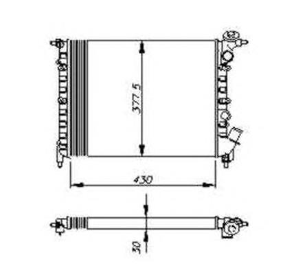 Radiador de esfriamento de motor VALEO 730055 preço, a partir de 70,94 USD