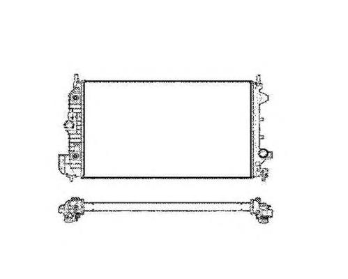 58205 NRF Radiador de esfriamento de motor