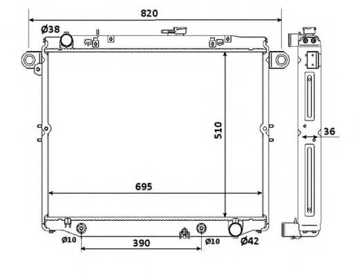 1640066121 Toyota Radiador de esfriamento de motor