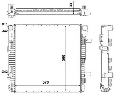 Radiador de esfriamento de motor Mercedes 6685000002 preço, a partir de 224,48 USD