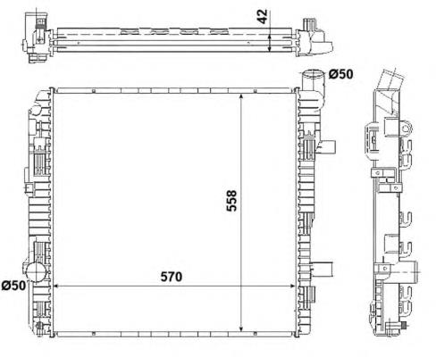 Radiador de esfriamento de motor Mercedes 6685000102 preço, a partir de 219,97 USD