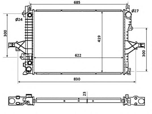 Compre 30645152 Volvo Radiador de esfriamento de motor