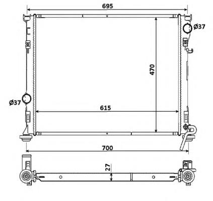 Compre 68050126AA Chrysler Radiador de esfriamento de motor