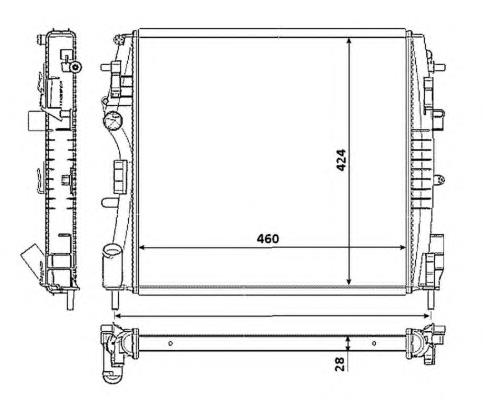 8200384071 Renault (RVI) Radiador de esfriamento de motor