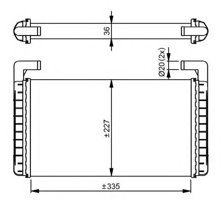 Radiador de forno (de aquecedor) NRF 54299