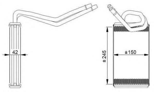 4166487 Ford Radiador de forno (de aquecedor)